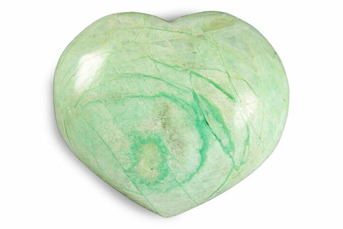 Polished Garnierite Heart - Madagascar #246715